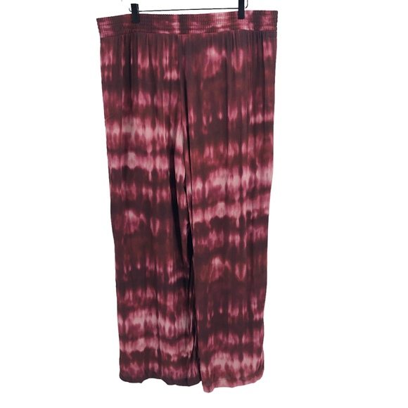 Torrid NEW Womens Size 1X Wide Leg Gauze Pants Lightweight Tie Dye Pull-On - Picture 3 of 7